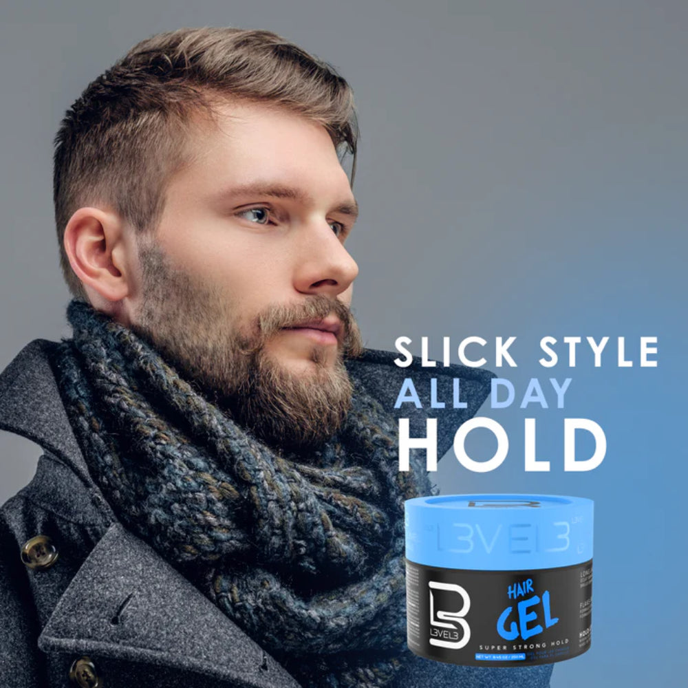 L3VEL3 Hair Strong Hold Styling Gel 100ml