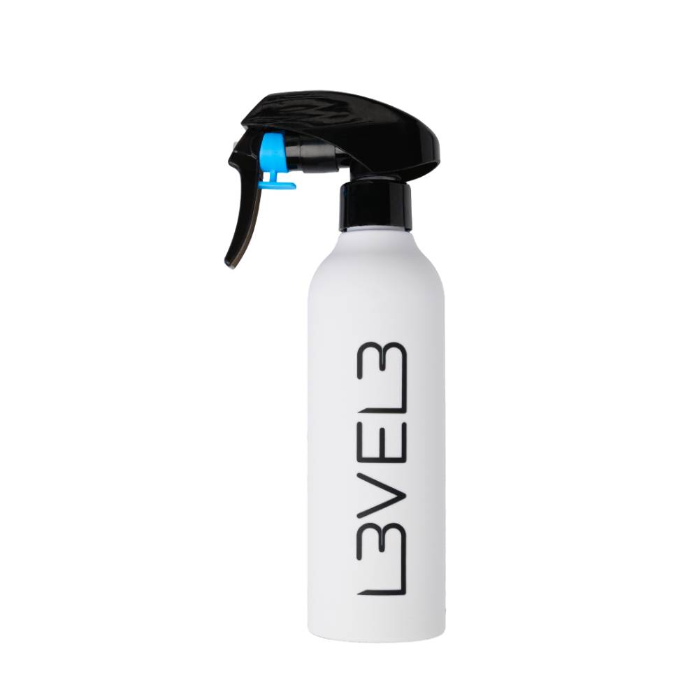 L3VEL3 Rubberized Spray Bottle White