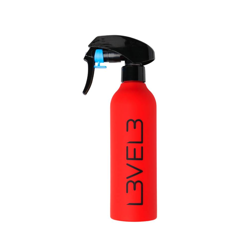 L3VEL3 Rubberized Spray Bottle Red