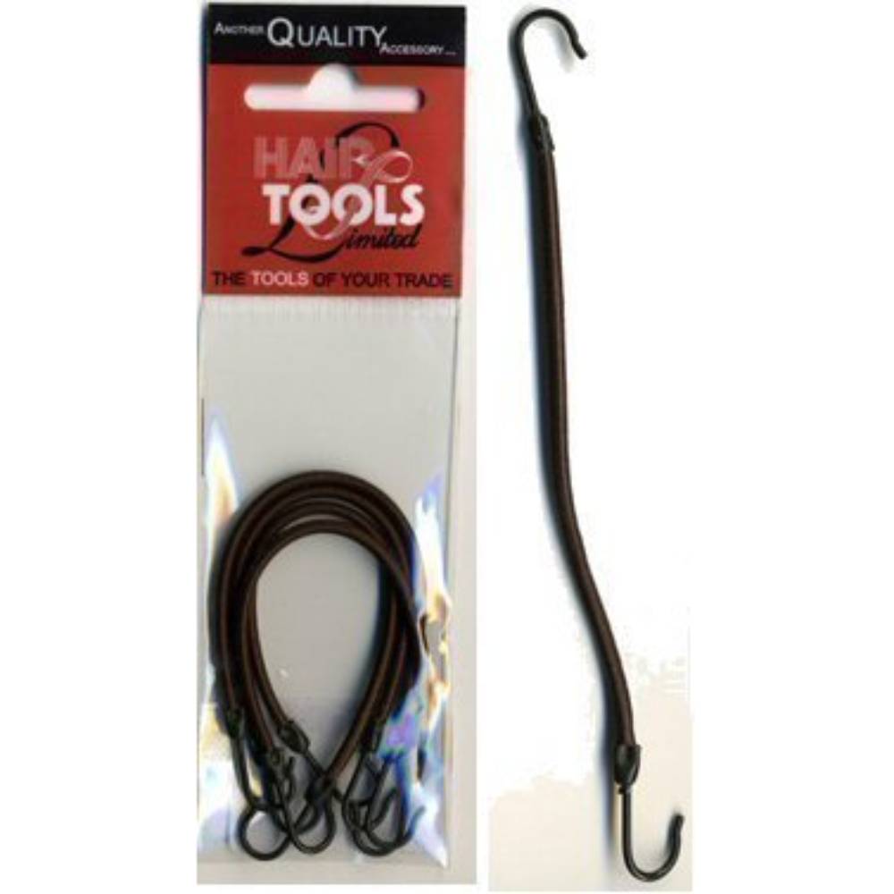 Hair Tools Bunjee Hooks Brown (4)