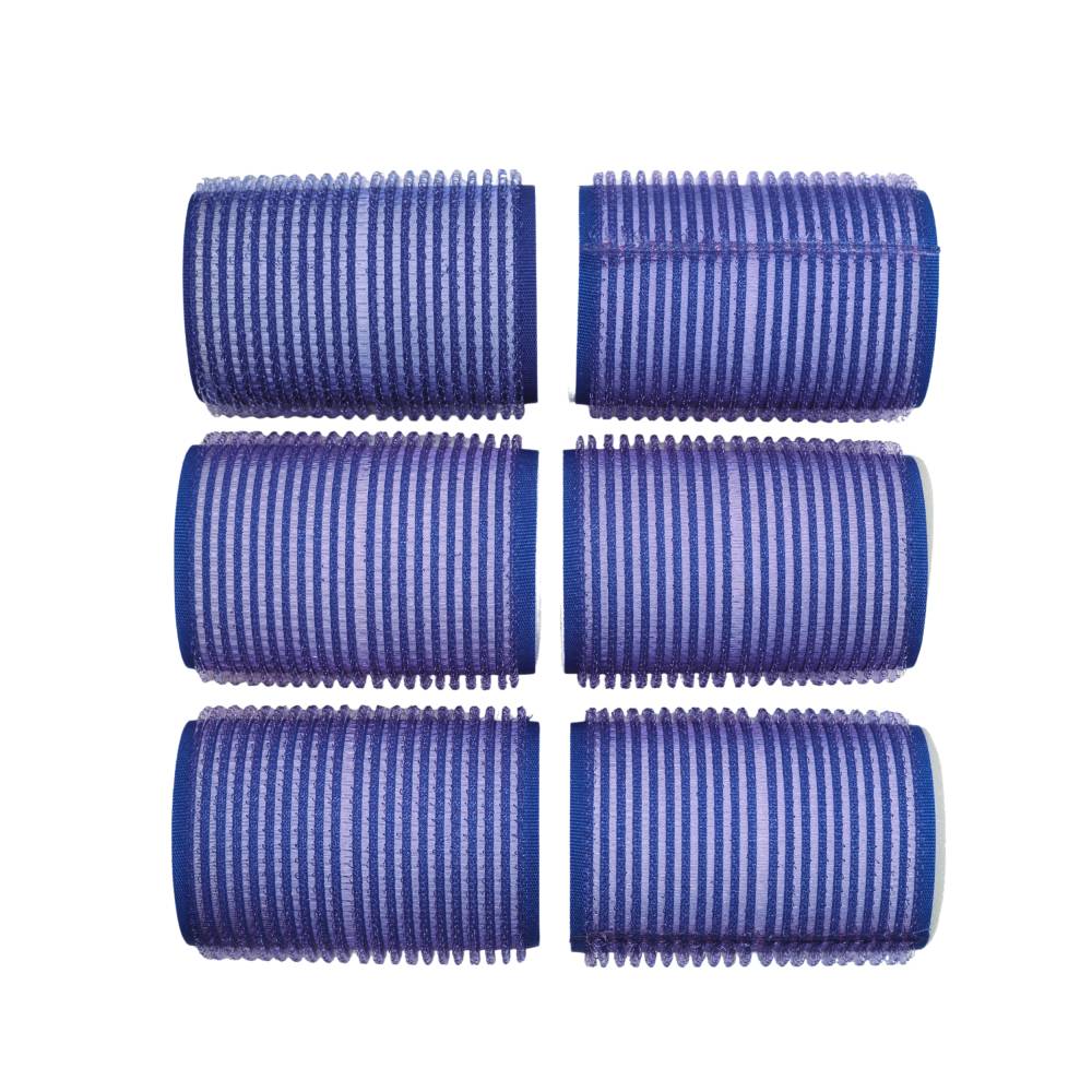 Head Gear Cling Hair Rollers - Blue 40mm (6)