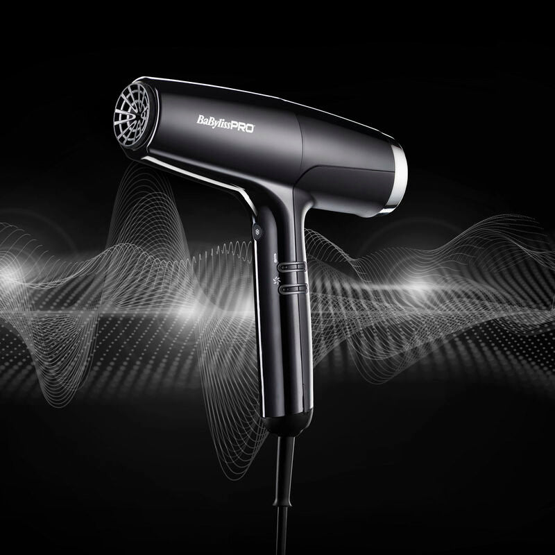 BaByliss Pro FALCO High Speed Dryer - Black & Silver
