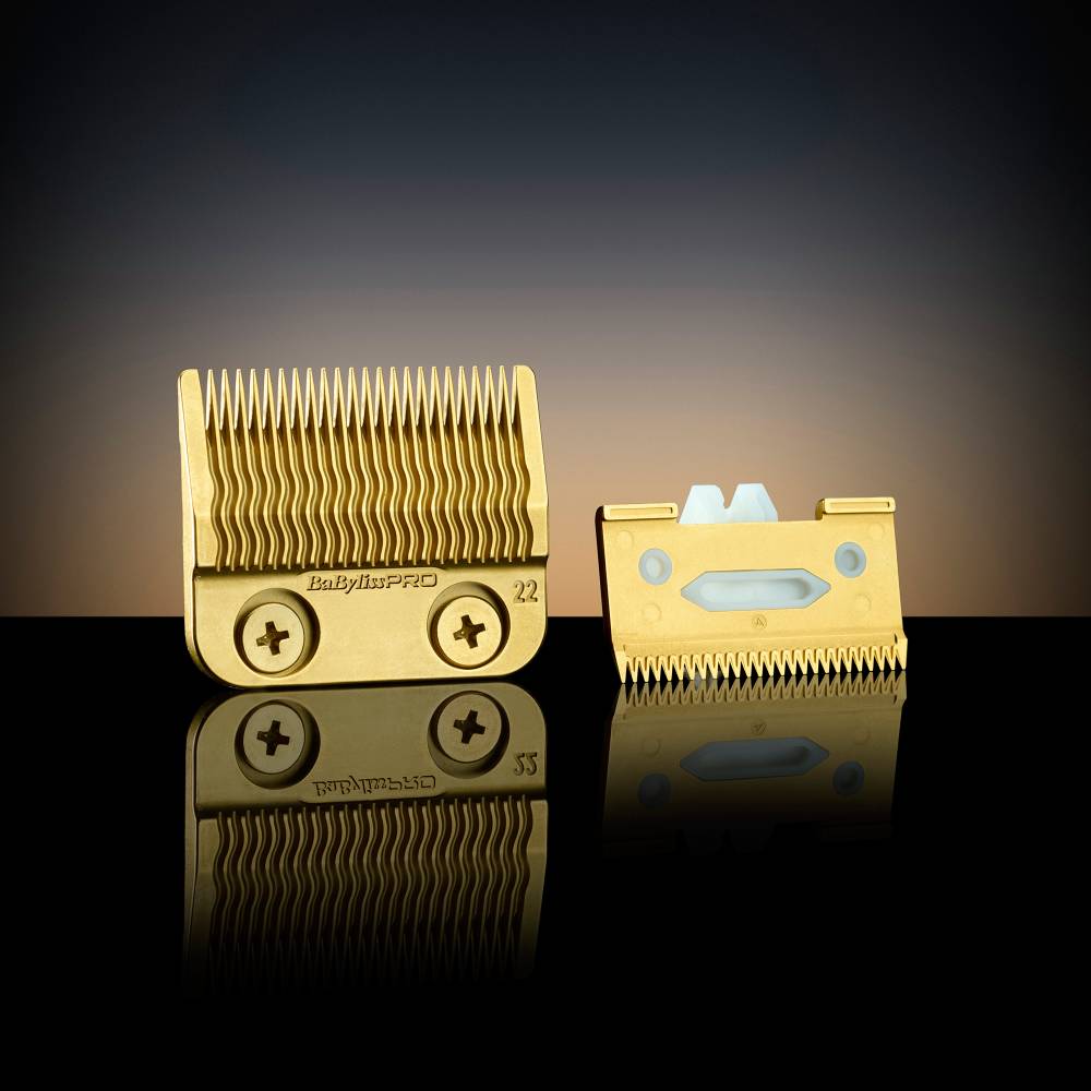 BaByliss Pro Gold Titanium Metal Injection Molded Fade Blade for FXONE Clipper