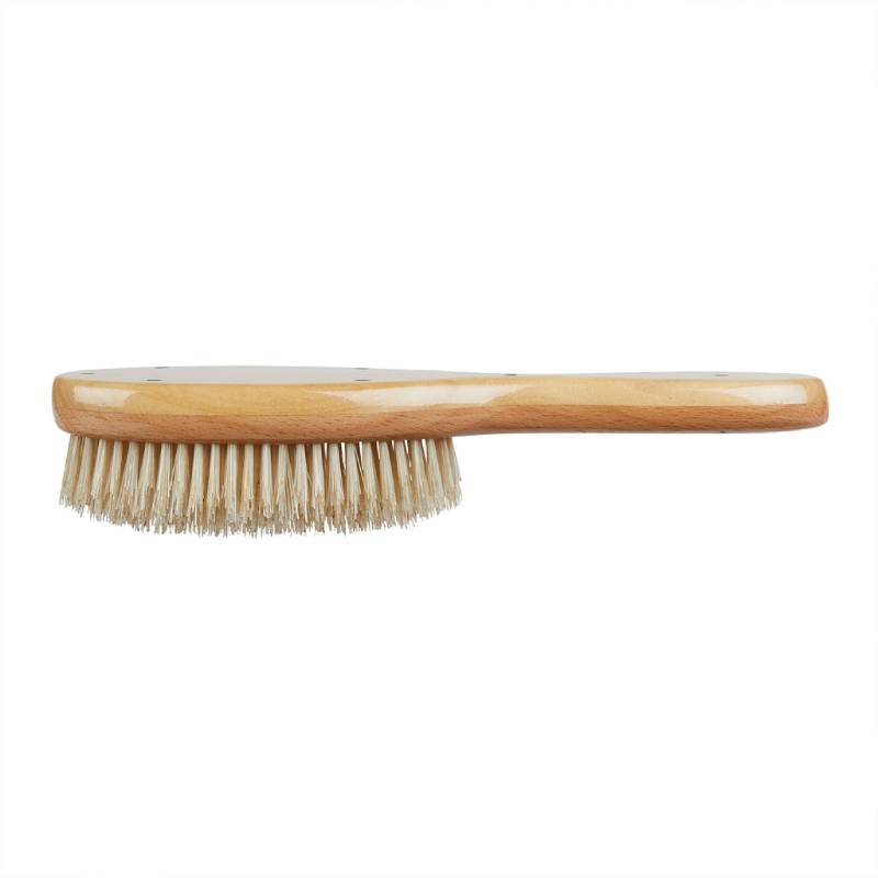 Kent Handmade Satinwood Pure White Bristle Oval Hairbrush - LHS5