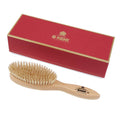 Kent Handmade Satinwood Pure White Bristle Oval Hairbrush - LHS9