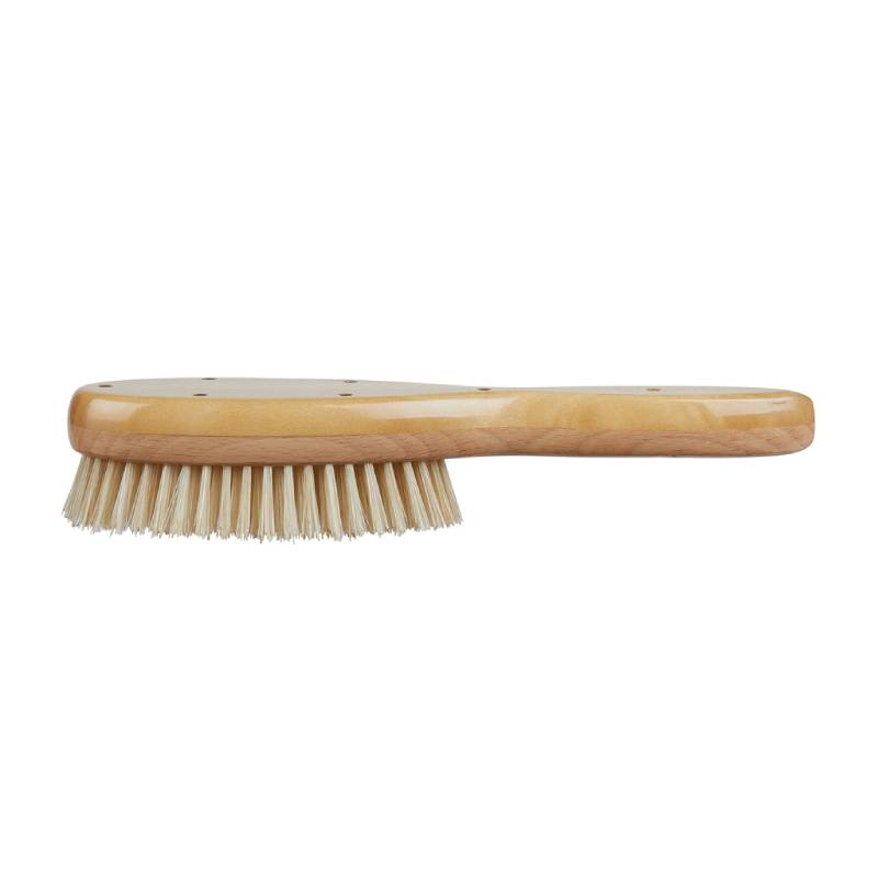 Kent Handmade Satinwood Pure White Bristle Oval Hairbrush - LHS9