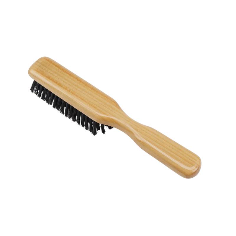 Kent Homemade Satinwood Pure Black Bristle Hairbrush