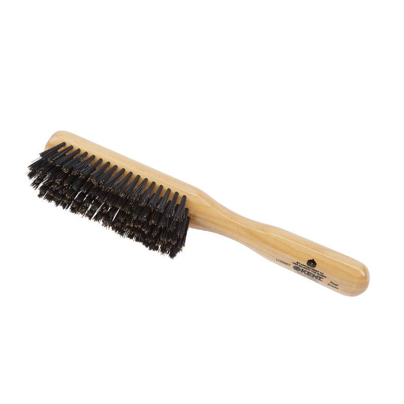 Kent Homemade Satinwood Pure Black Bristle Hairbrush