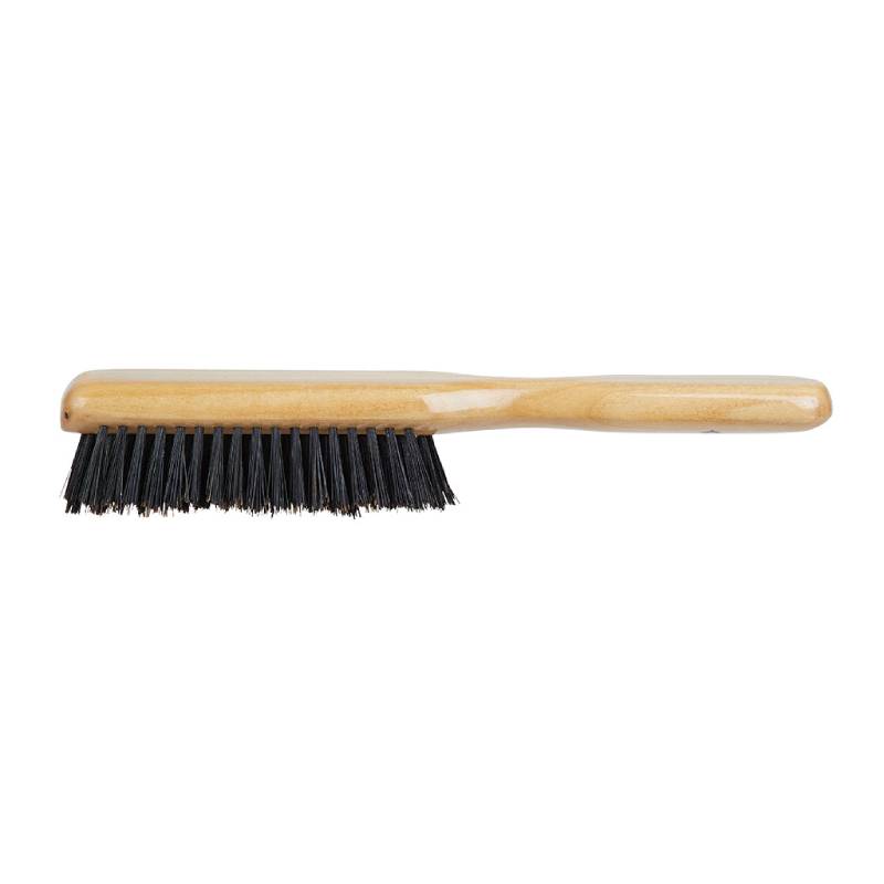 Kent Homemade Satinwood Pure Black Bristle Hairbrush