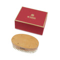 Kent Handmade Satinwood Pure white Bristle Military Style Brush - MHS18