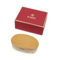 Kent Handmade Satinwood Pure white Bristle Military Style Brush - MHS18S