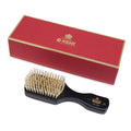 Kent Handmade Ebony Pure White Bristle Hairbrush