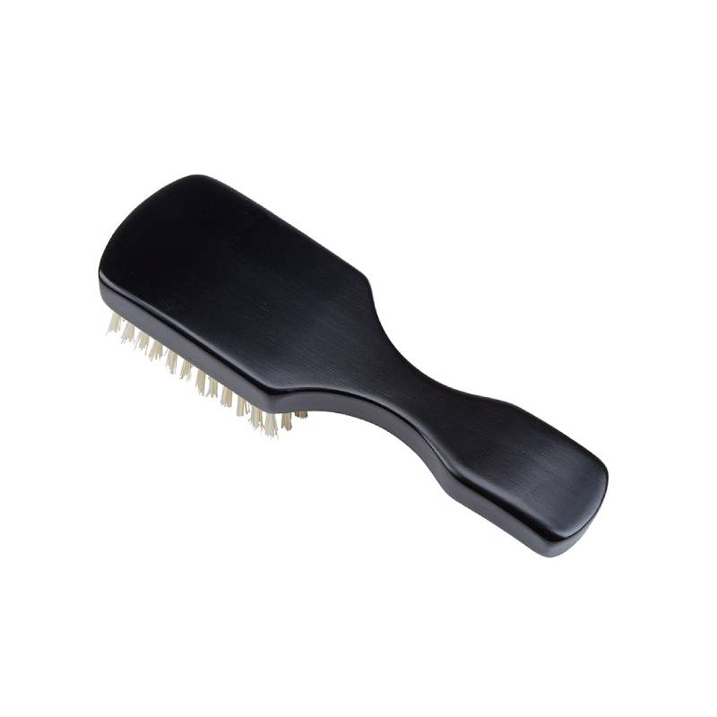 Kent Handmade Ebony Pure White Bristle Hairbrush