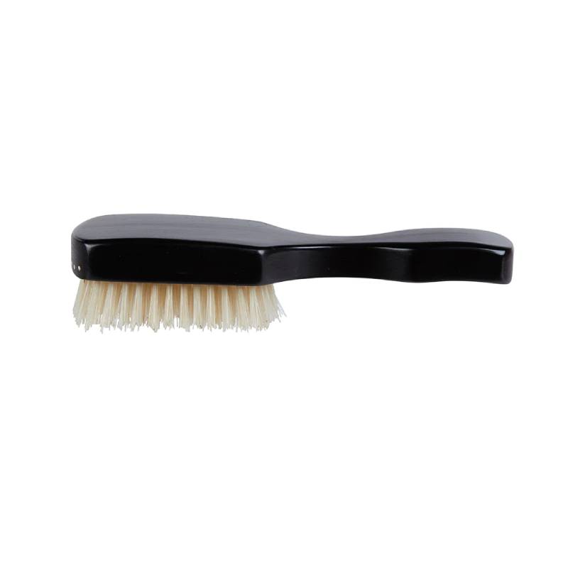 Kent Handmade Ebony Pure White Bristle Hairbrush