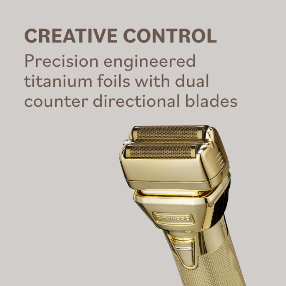 BaByliss Pro FXONE Double Foil Shaver Gold