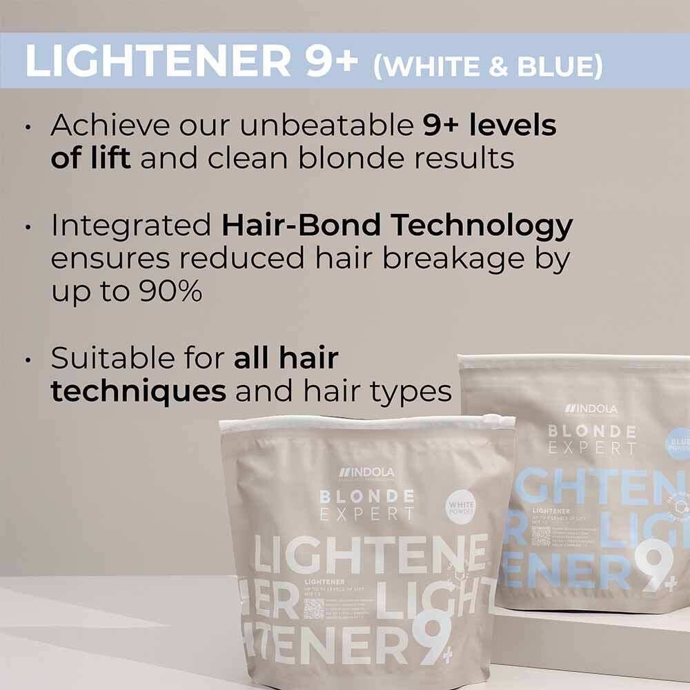Indola Blonde Expert Blue Bleaching Powder Lightener 9+ Pouch 450g