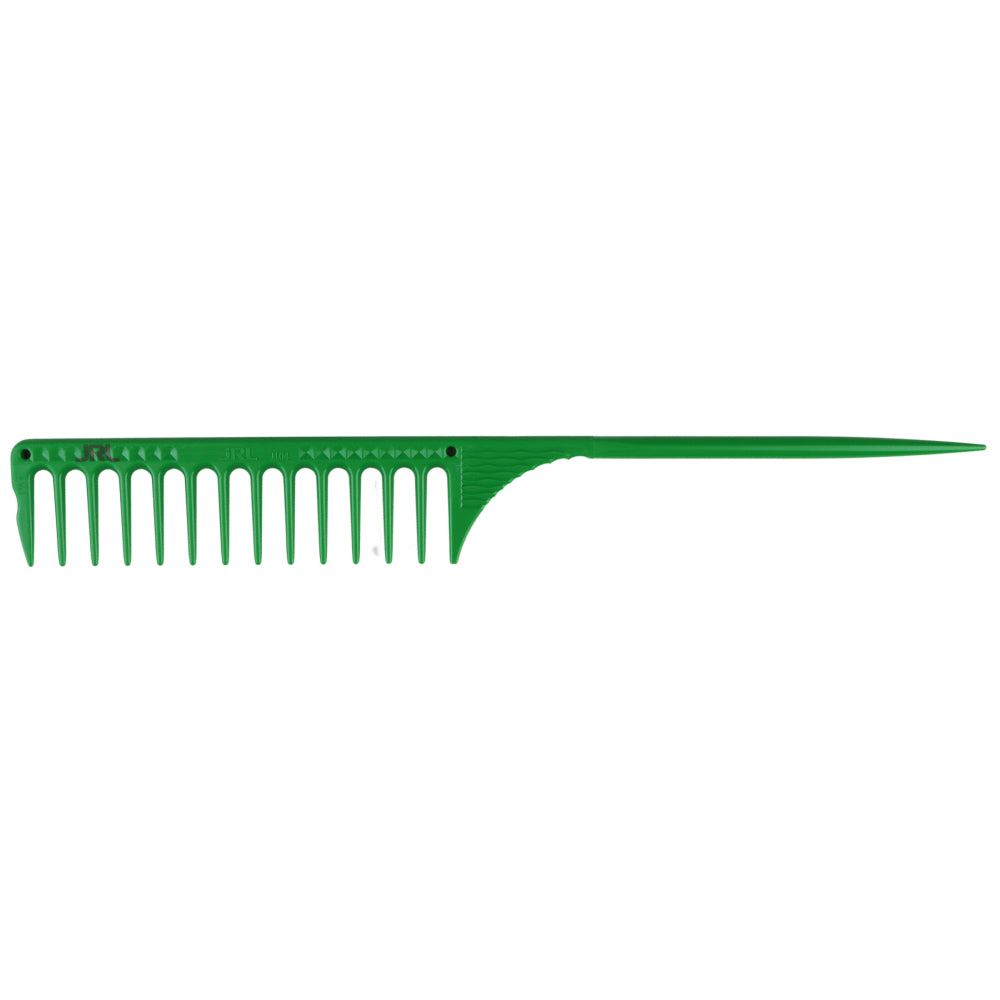 JRL Fine Teeth Tail Comb J104 9.8" Green