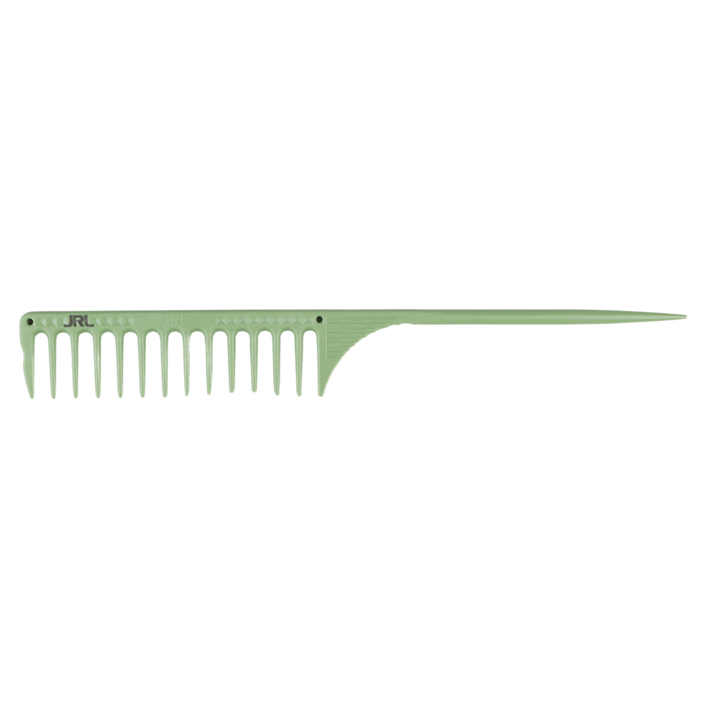 JRL Fine Teeth Tail Comb J104 9.8" Light Green