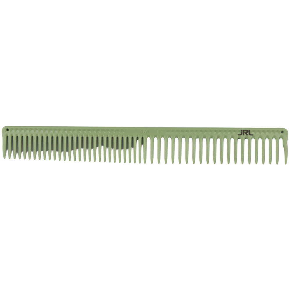 JRL Long Round Tooth Cutting Comb J306 9" Light Green
