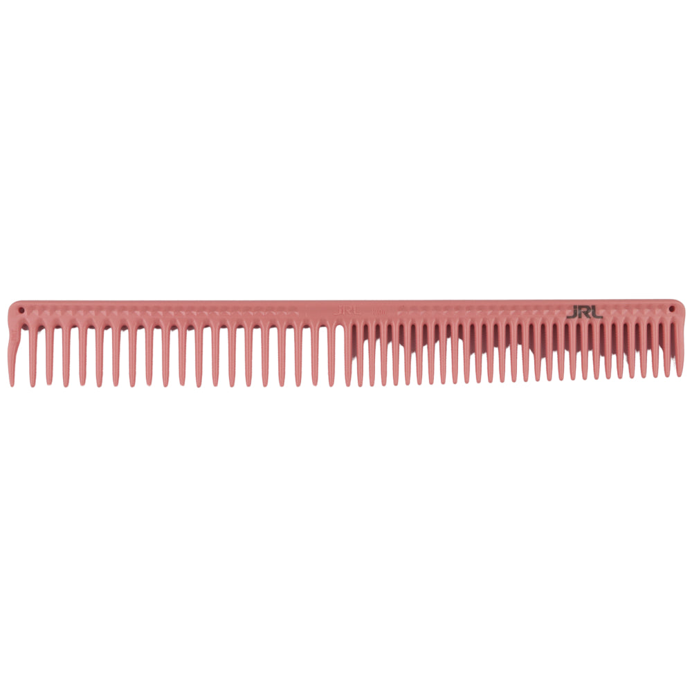 JRL Long Round Tooth Cutting Comb J306 9" Pink