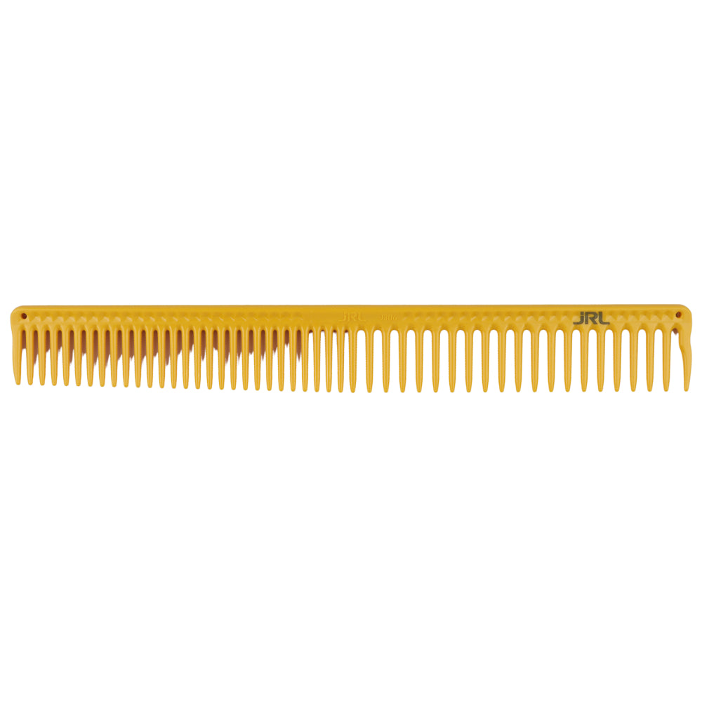 JRL Long Round Tooth Cutting Comb J306 9" Yellow