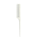 JRL Fine Teeth Tail Comb J101 8.5" White