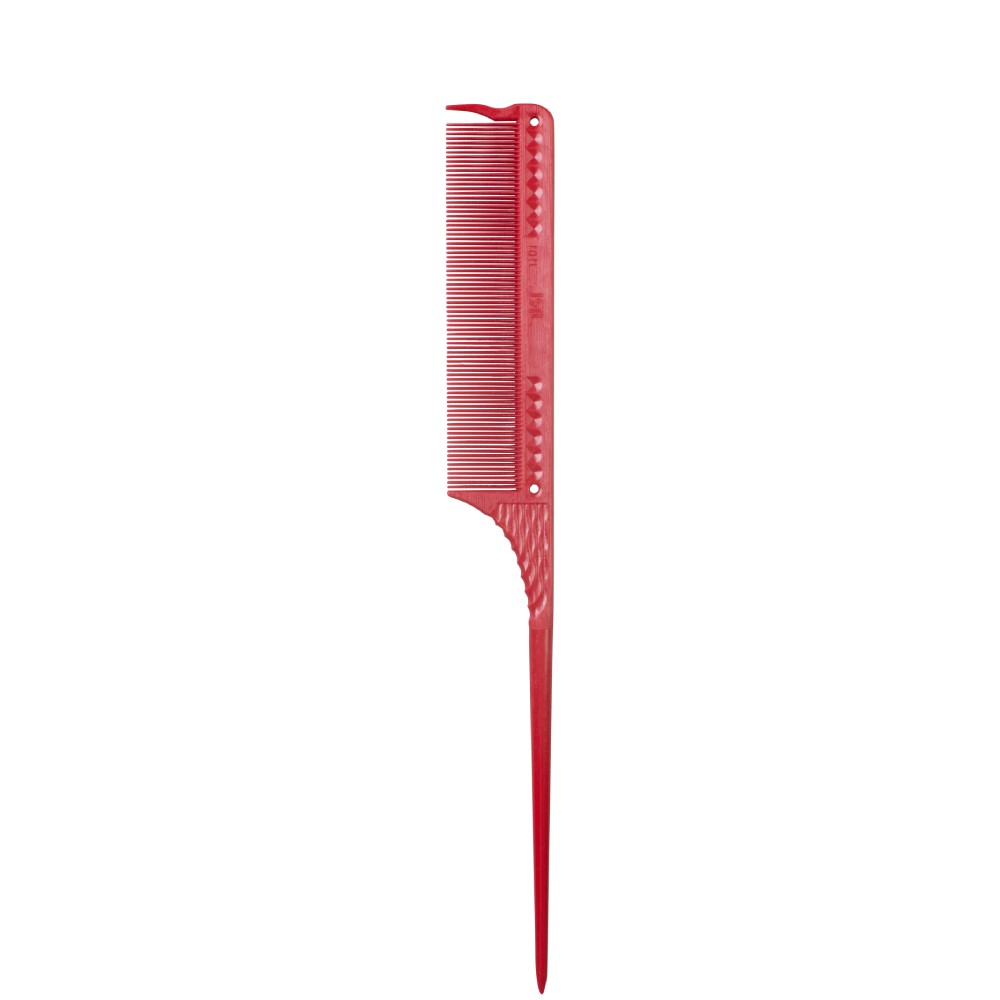 JRL Fine Teeth Tail Comb J101 8.5" Red