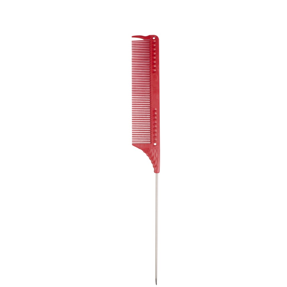 JRL Pin Tail Comb J102 8.8" Red
