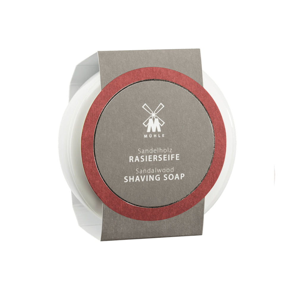 MUHLE SHAVE CARE Porcelain Dish and Sandalwood Shaving Soap 65g