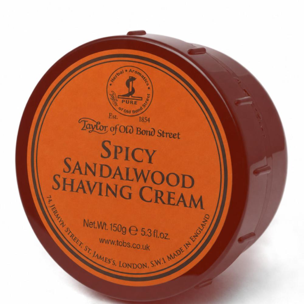 Taylor of Old Bond Street Spicy Sandalwood Shaving Cream Bowl 150g