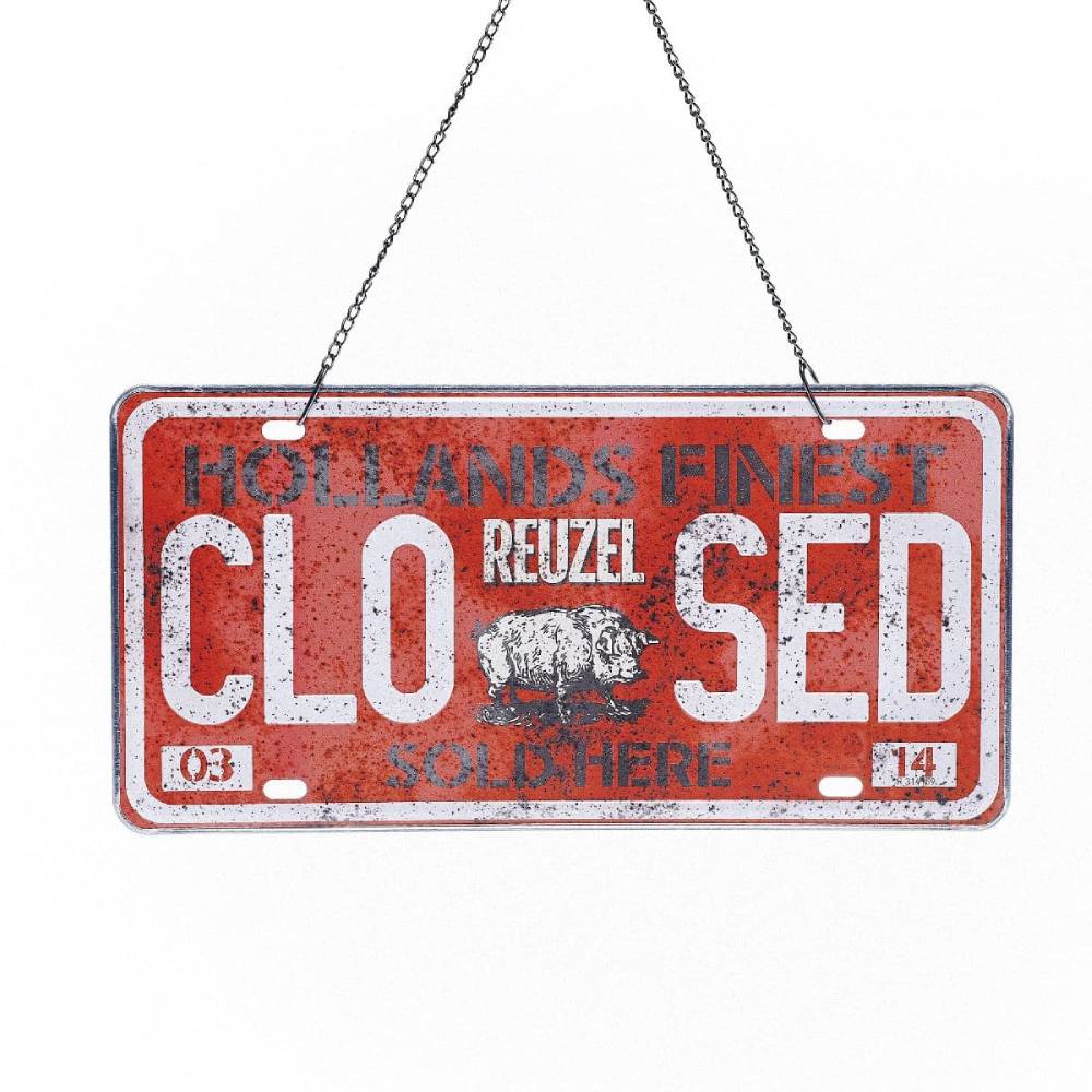 Reuzel Opened/Closed Shop Sign