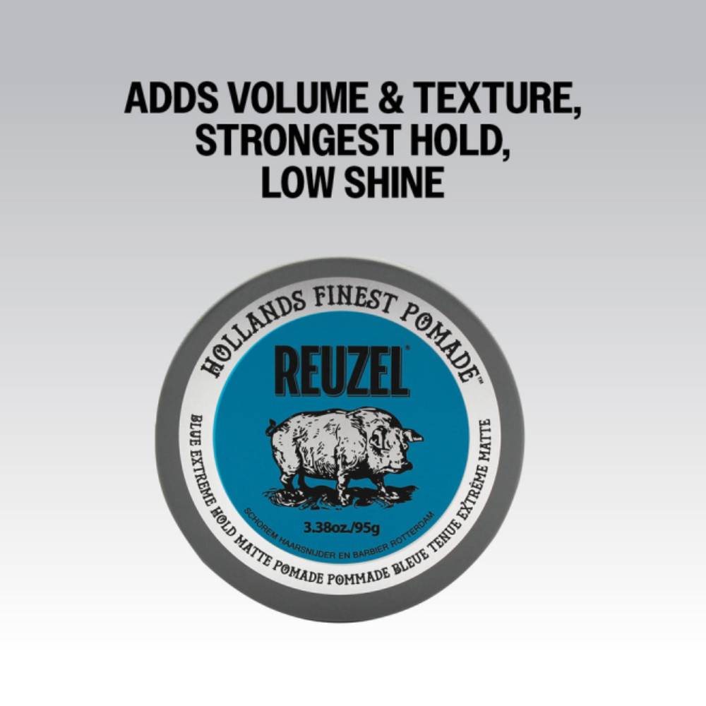 Reuzel Blue Extreme Hold Matte Pomade 95g