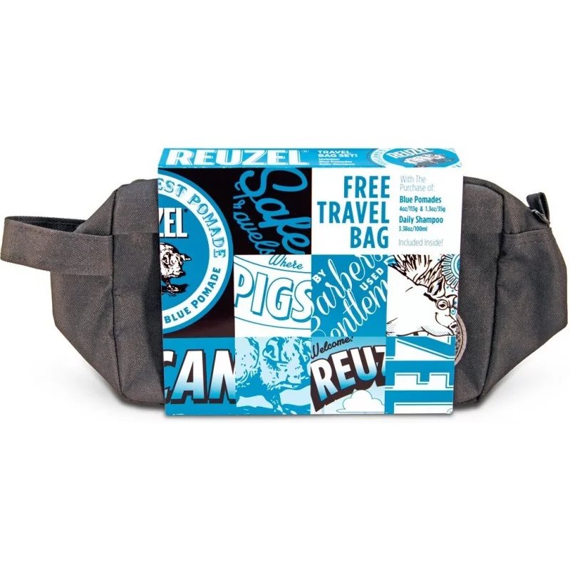 Reuzel Blue Holiday Travel Bag Set