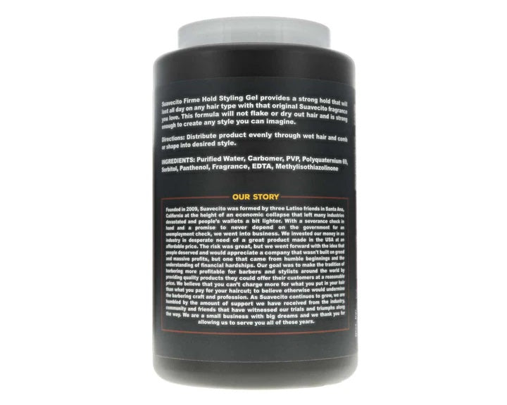 Suavecito Firme Hold Styling Gel 1.89L