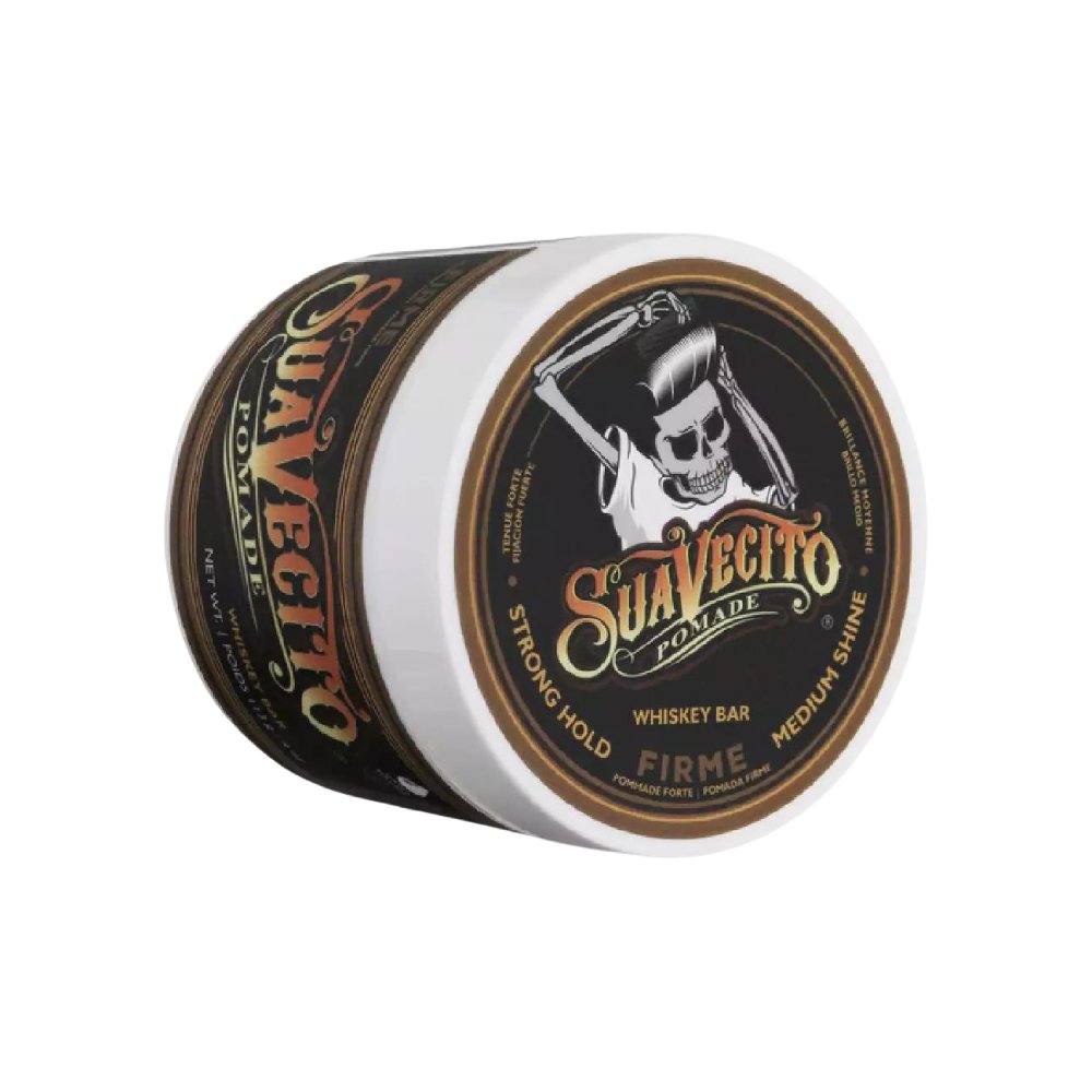 Suavecito Firme Strong Hold Pomade Whiskey Bar 113g