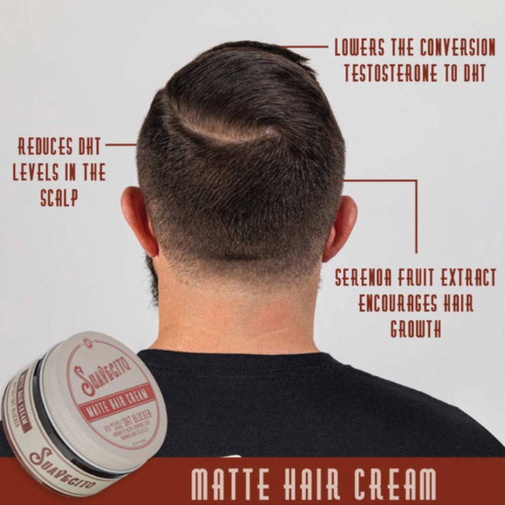 Suavecito Matte Hair Cream with DHT Blocker 113g