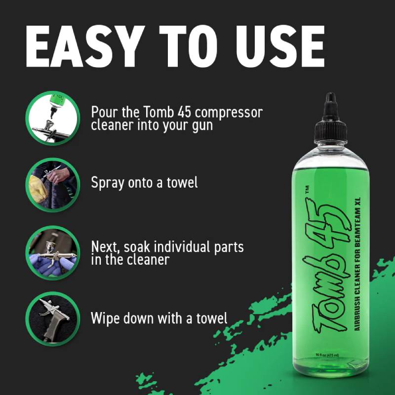 Tomb45 Airbrush Cleaner for XL Beam Team Compressor 475ml