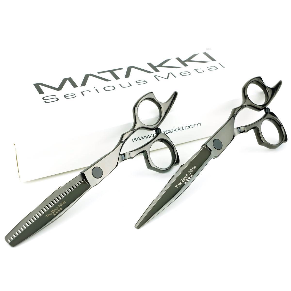 Matakki Black Ninja Scissors Set 6.5"