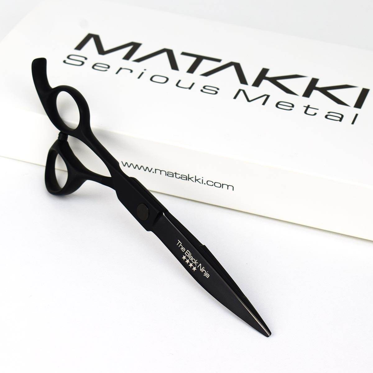 Matakki Black Ninja Left Handed Scissors 6"