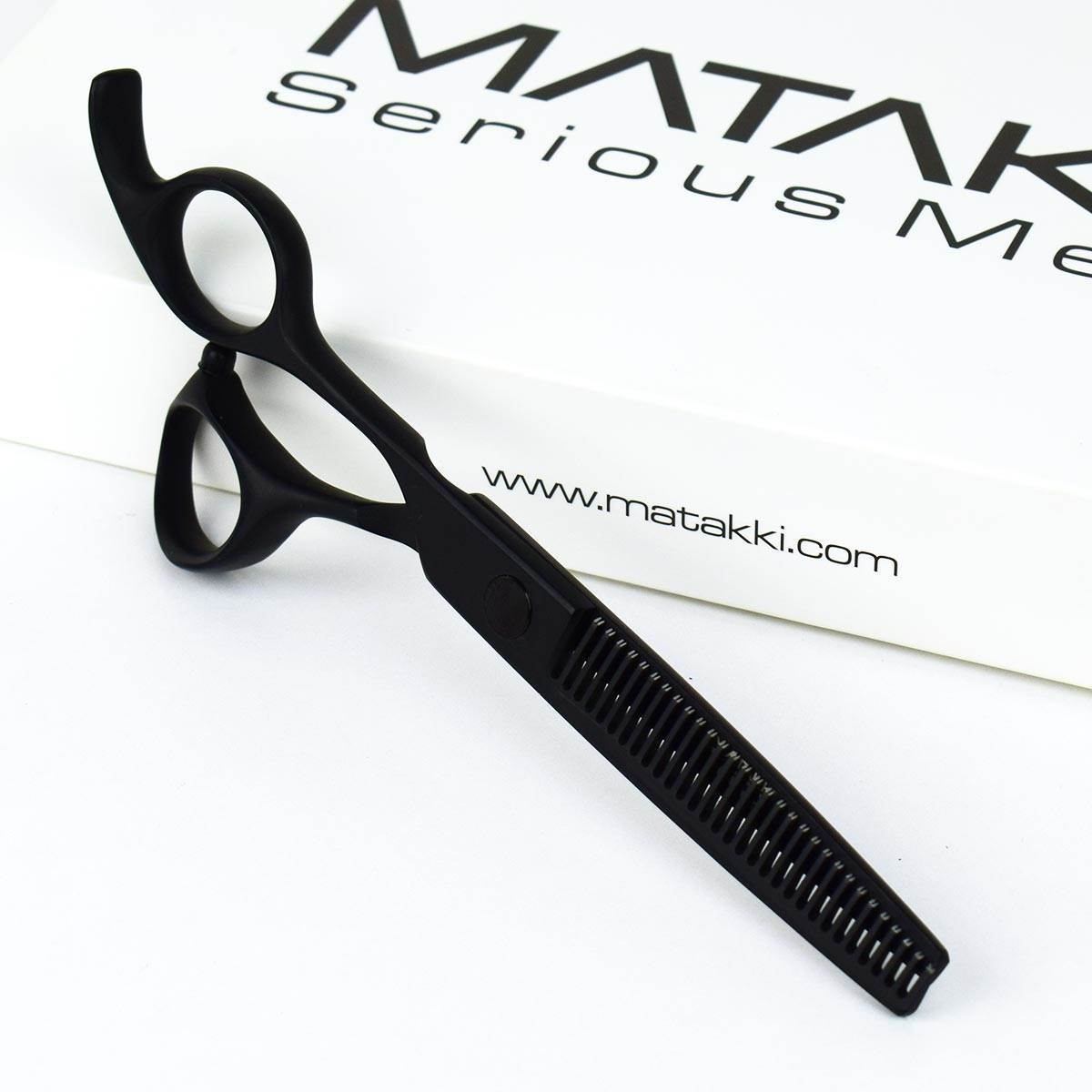 Matakki Black Ninja Thinning Scissor Left Handed 6"