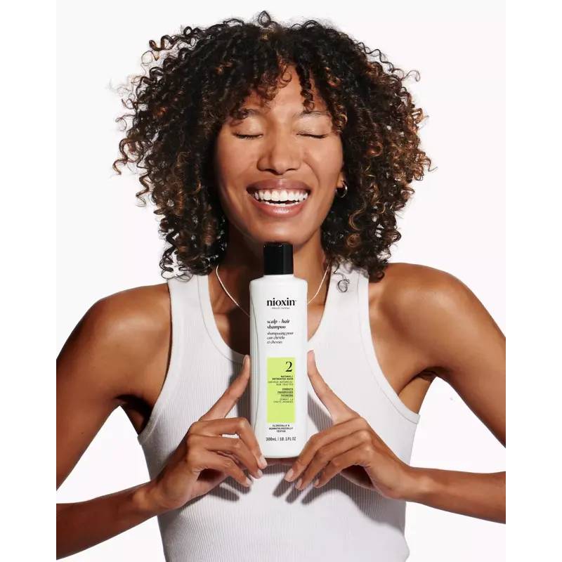 Nioxin System 2 Scalp + Hair Shampoo for Progressed Thinning Natural Hair 300ml