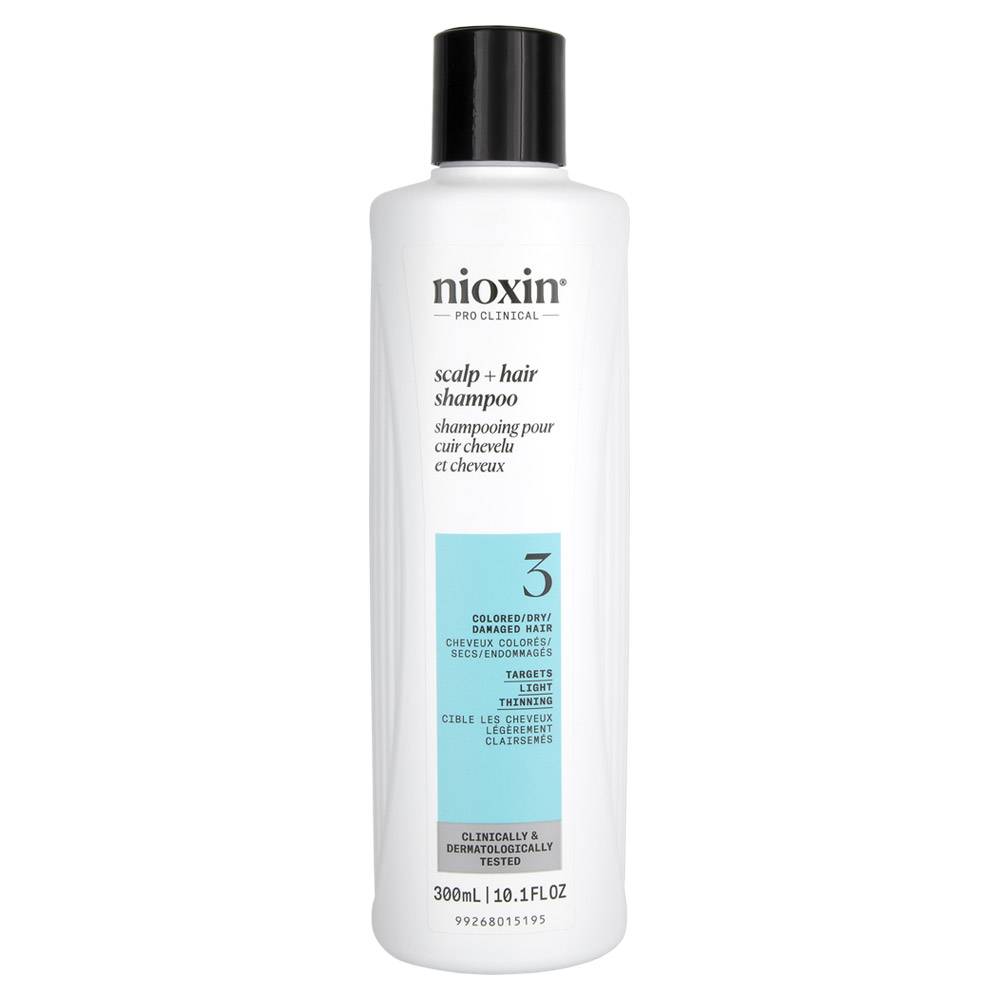 Nioxin System 3 Scalp + Hair Shampoo for Light Thinning Coloured Hair 300ml