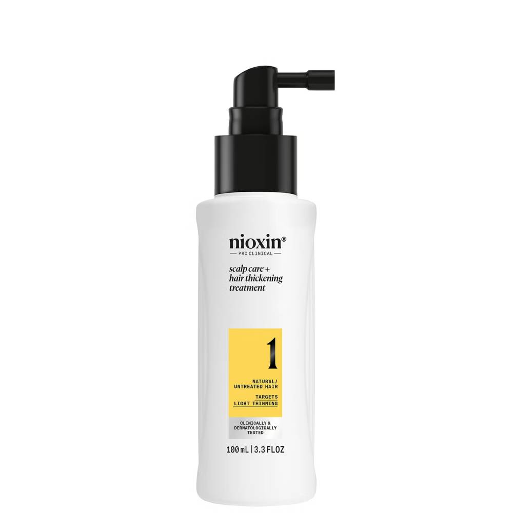 Nioxin System 1 Scalp + Hair Thickening Treatment for Light Thinning Natural Hair 100ml