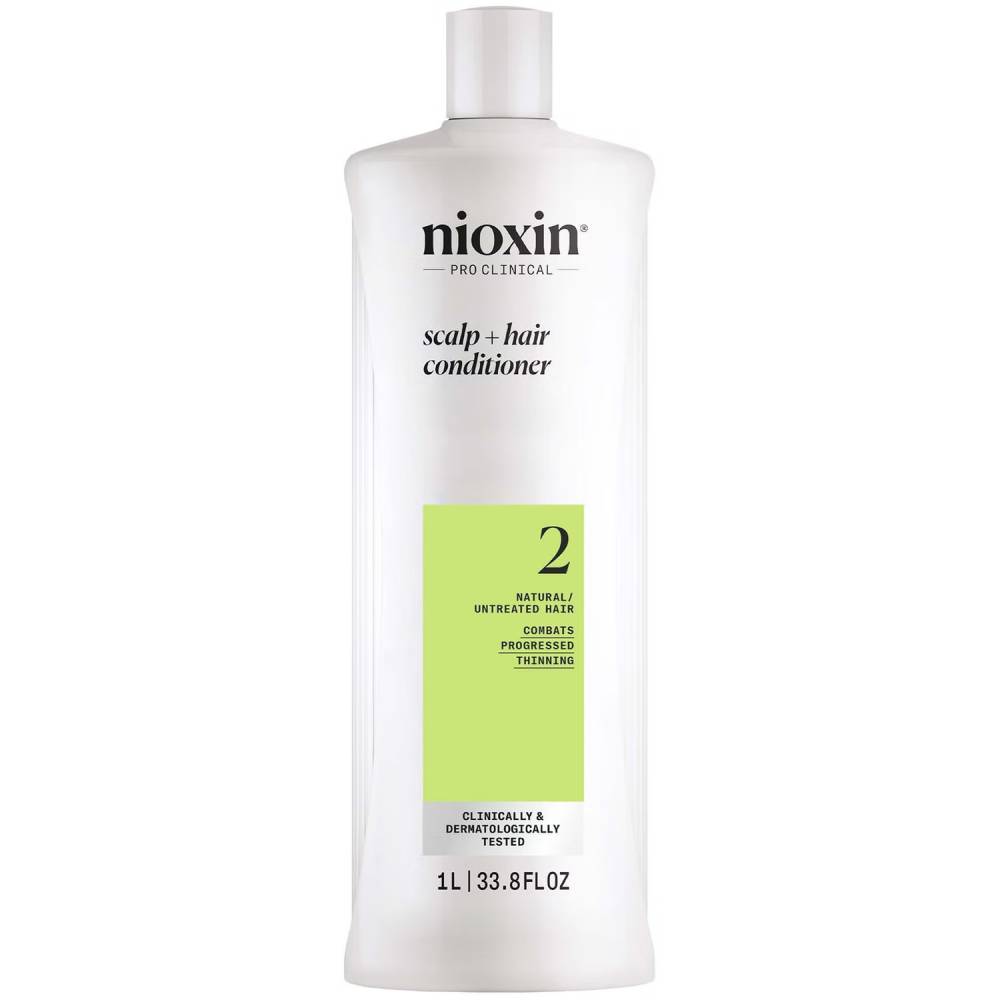 Nioxin System 2 Scalp + Hair Conditioner for Progressed Thinning Natural Hair 1000ml