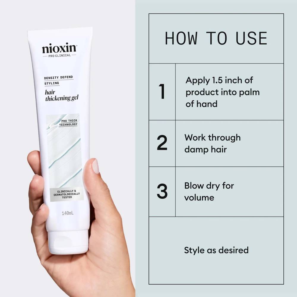 Nioxin Density Defend Styling Hair Thickening Gel 140ml