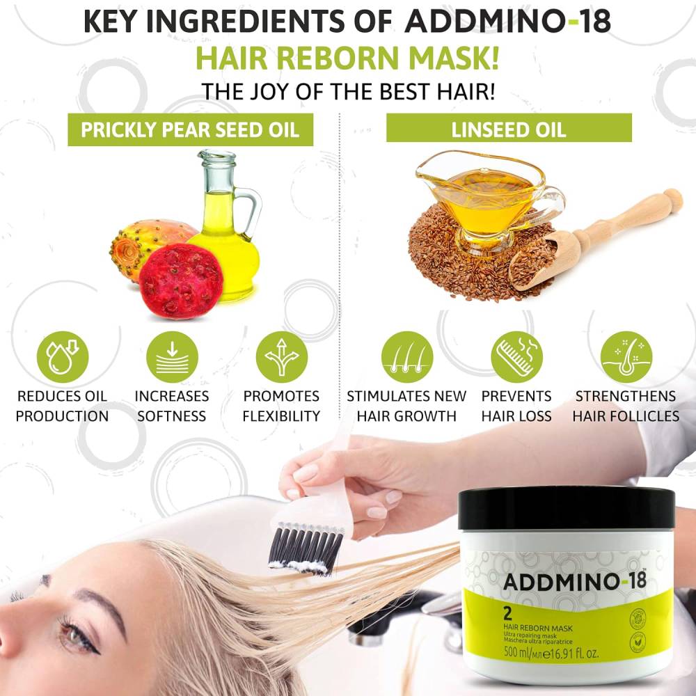 Addmino-18 2 Hair Reborn Mask 500ml
