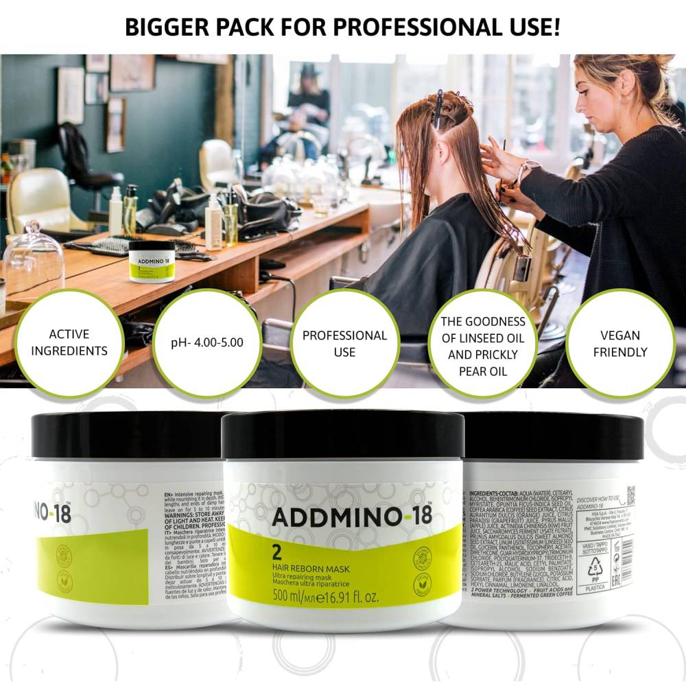 Addmino-18 2 Hair Reborn Mask 500ml