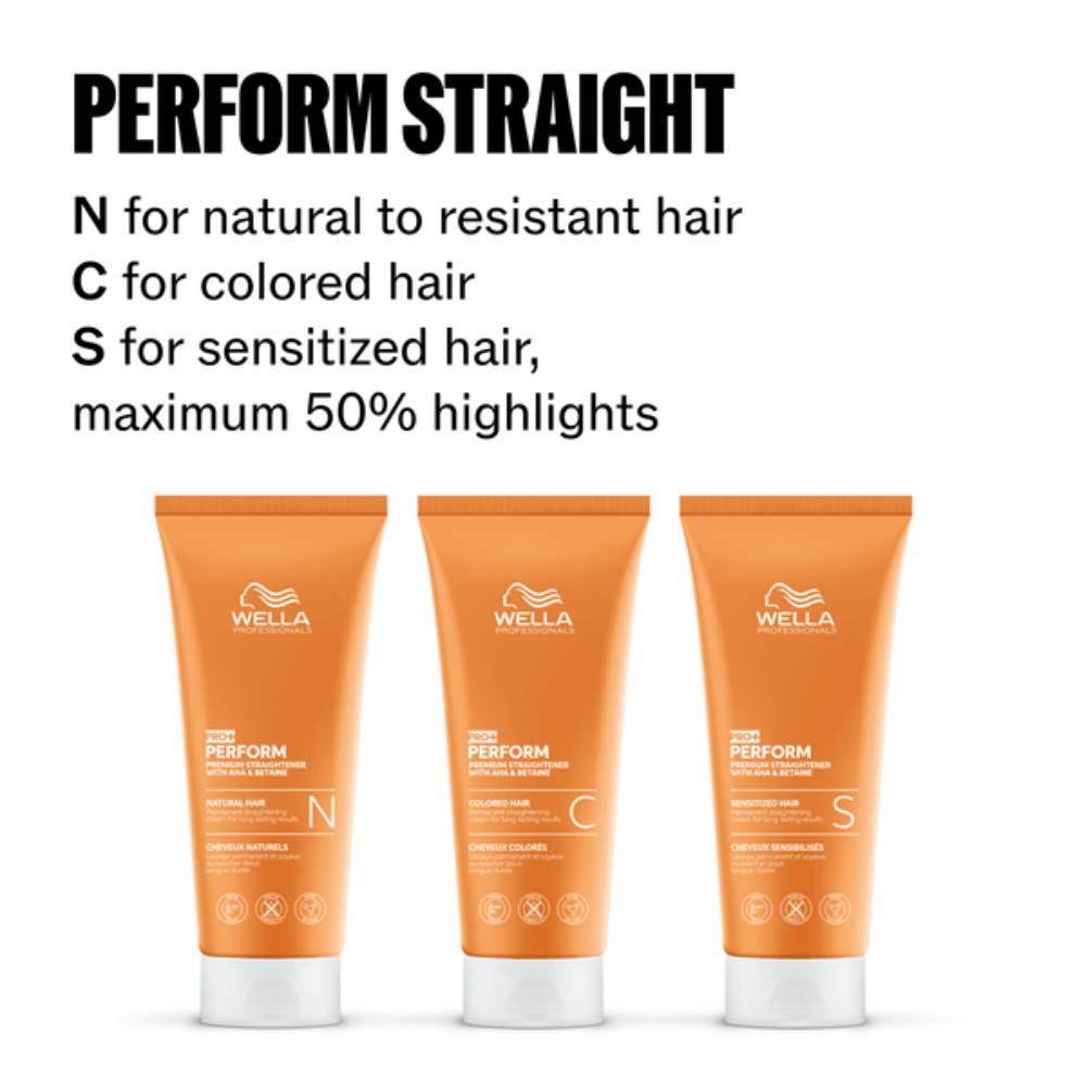 Wella Pro+ Perform Permanent Straightening Cream for Coloured Hair 200ml