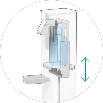 Mirplay Foot Activated Sanitizer Dispenser 1L Grey