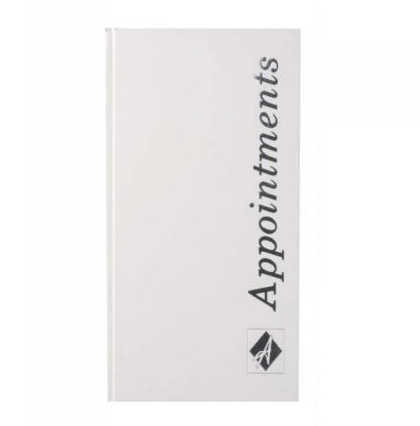 Agenda Appointment Book 3 Column Assistant Beauty White AB3B